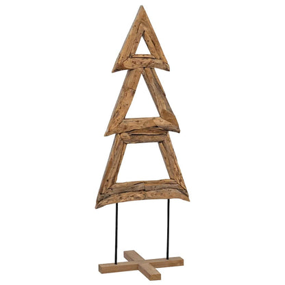 Christmas Tree with Stand Brown 90 cm Solid teak wood