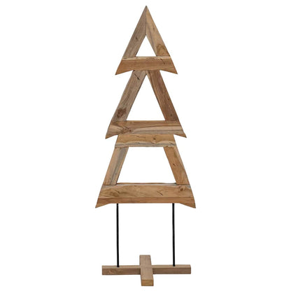 Christmas Tree with Stand Brown 90 cm Solid teak wood