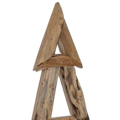 Christmas Tree with Stand Brown 120 cm Solid teak wood