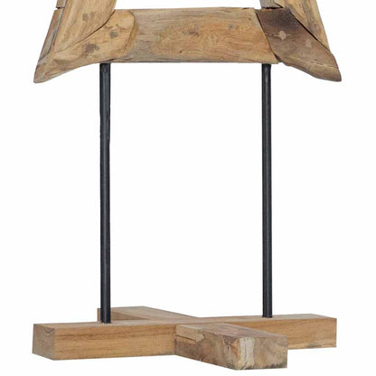 Christmas Tree with Stand Brown 120 cm Solid teak wood