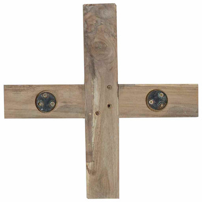 Christmas Tree with Stand Brown 120 cm Solid teak wood