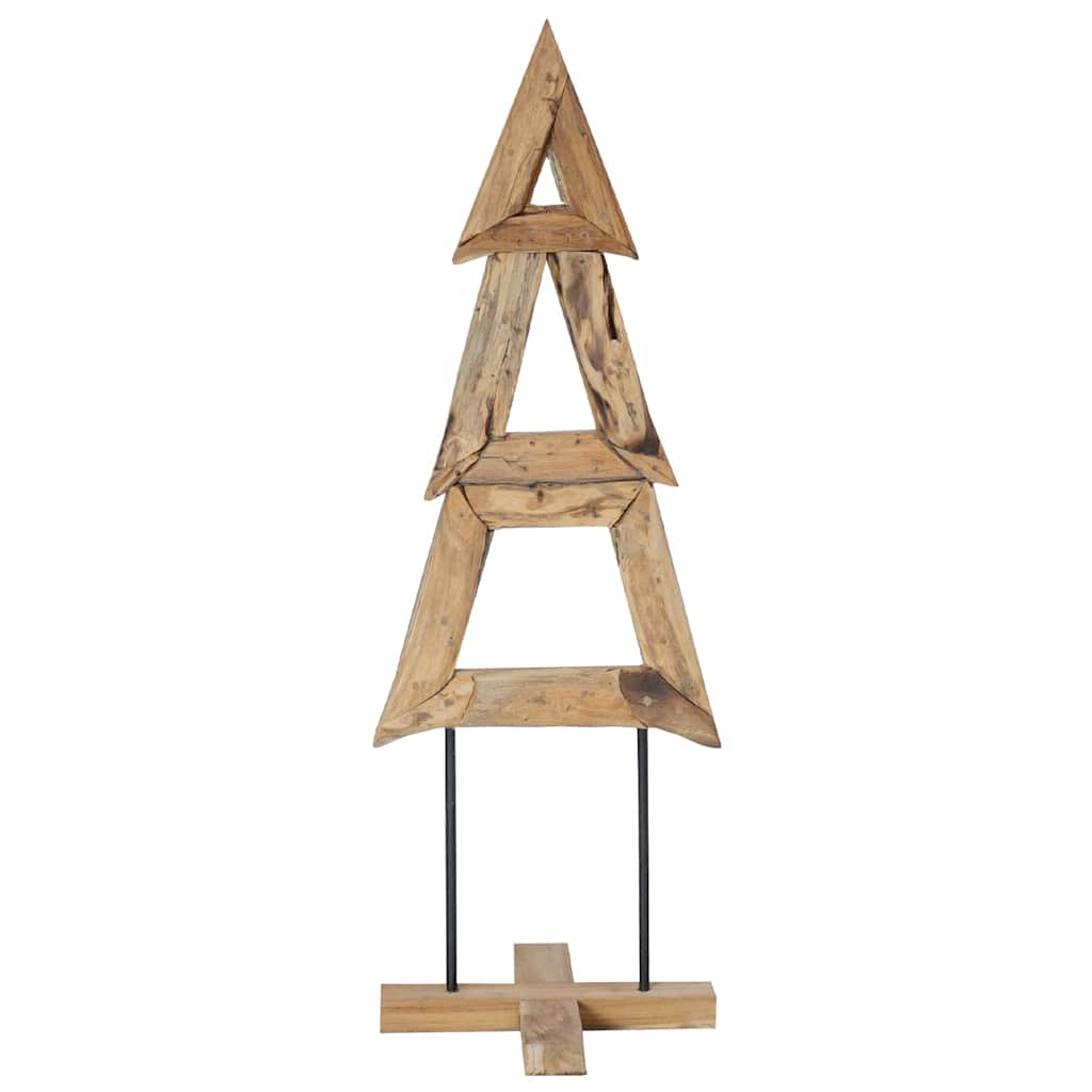 Christmas Tree with Stand Brown 120 cm Solid teak wood