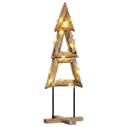 Christmas Tree with Stand Brown 120 cm Solid teak wood
