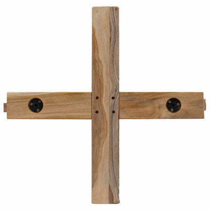 Christmas Tree with Stand Brown 150 cm Solid teak wood