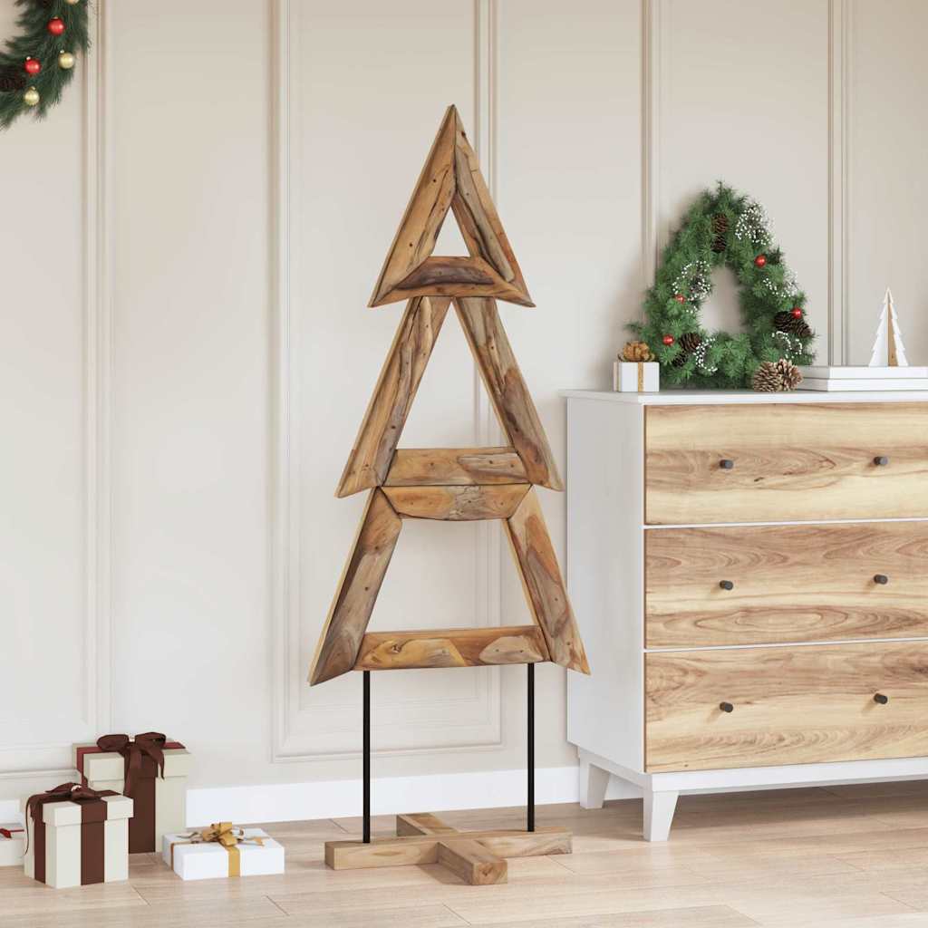 Christmas Tree with Stand Brown 150 cm Solid teak wood