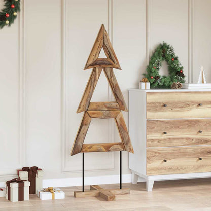 Christmas Tree with Stand Brown 150 cm Solid teak wood