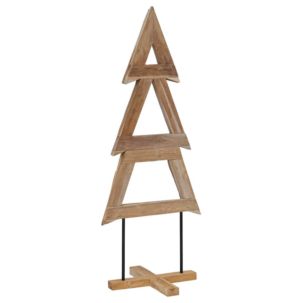 Christmas Tree with Stand Brown 150 cm Solid teak wood