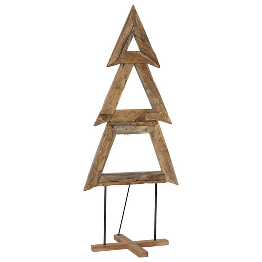 Christmas Tree with Stand Brown 180 cm Solid teak wood