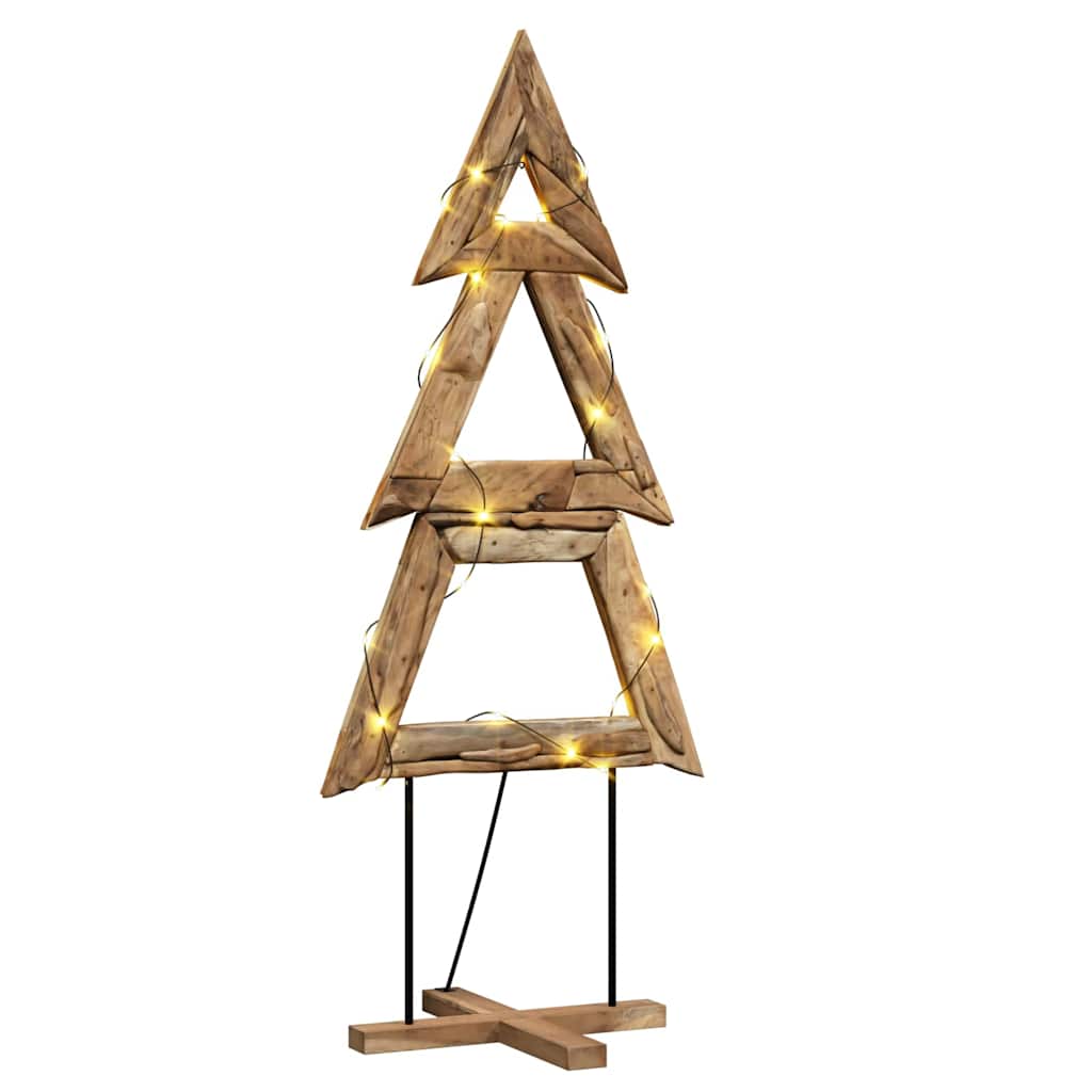 Christmas Tree with Stand Brown 180 cm Solid teak wood