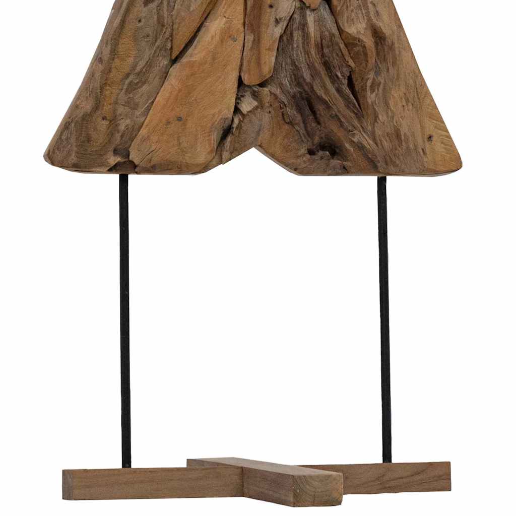 Christmas Tree with Stand Brown 90 cm Solid teak wood