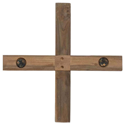 Christmas Tree with Stand Brown 90 cm Solid teak wood