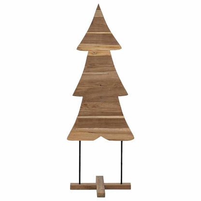 Christmas Tree with Stand Brown 90 cm Solid teak wood