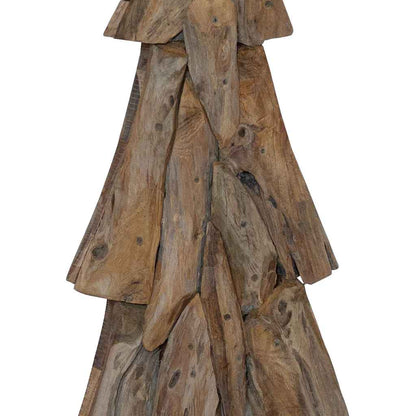 Christmas Tree with Stand Brown 120 cm Solid teak wood