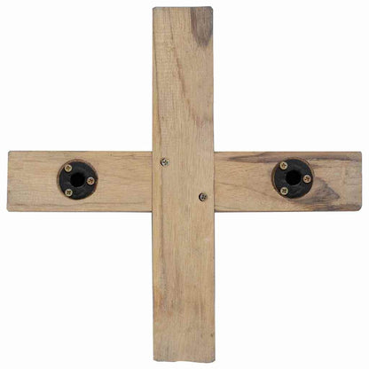 Christmas Tree with Stand Brown 120 cm Solid teak wood