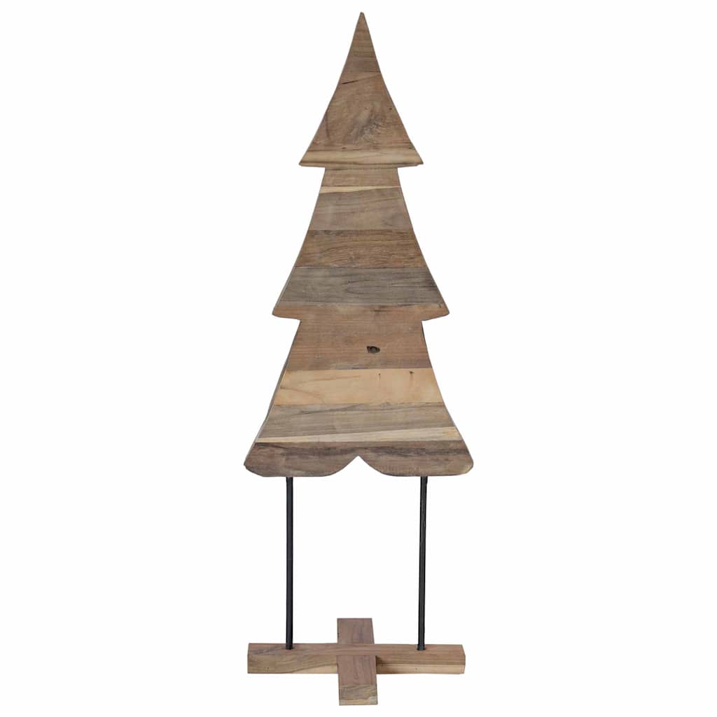 Christmas Tree with Stand Brown 120 cm Solid teak wood