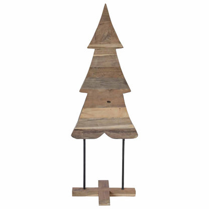 Christmas Tree with Stand Brown 120 cm Solid teak wood