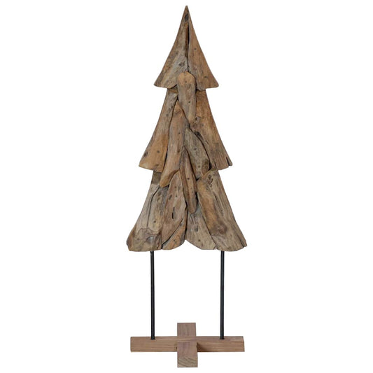 Christmas Tree with Stand Brown 120 cm Solid teak wood