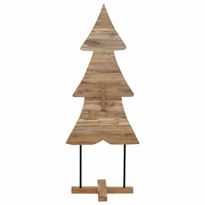 Christmas Tree with Stand Brown 150 cm Solid teak wood