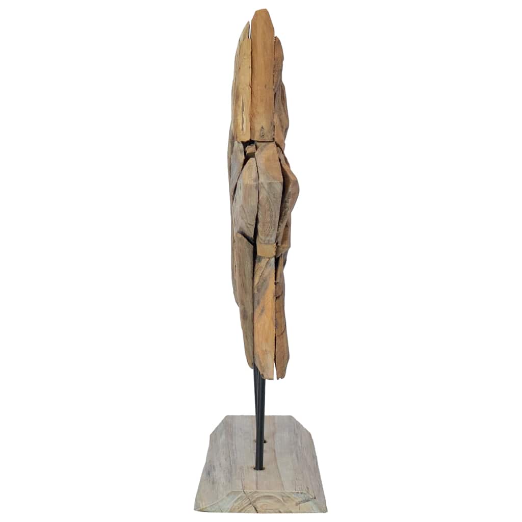 Christmas Star Brown 43.5 x 13.5 x 59 cm Solid Teak Wood