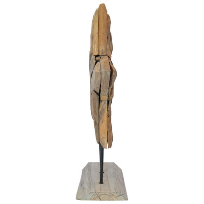 Christmas Star Brown 43.5 x 13.5 x 59 cm Solid Teak Wood