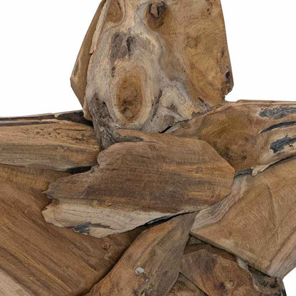 Christmas Star Brown 59.5 x 18 x 74 cm Solid Teak Wood