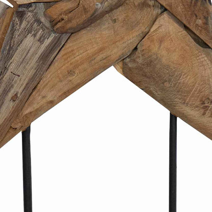 Christmas Star Brown 59.5 x 18 x 74 cm Solid Teak Wood