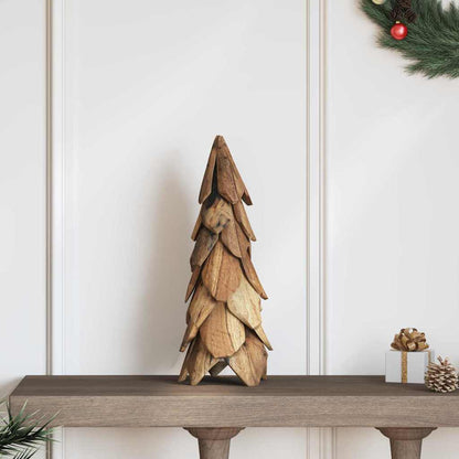 Christmas Tree with Stand Brown 50 cm Solid teak wood