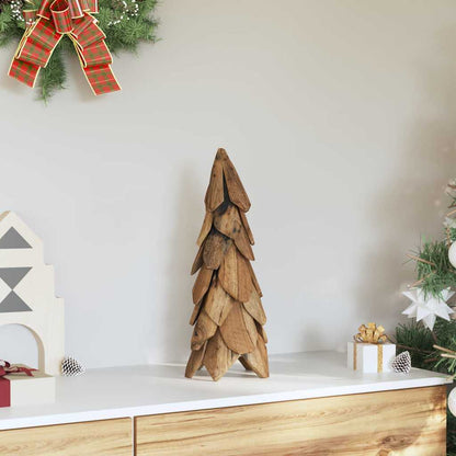 Christmas Tree with Stand Brown 50 cm Solid teak wood