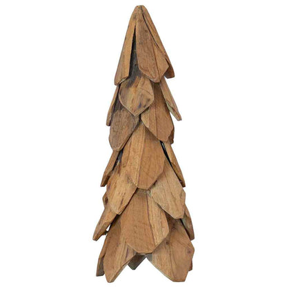 Christmas Tree with Stand Brown 50 cm Solid teak wood