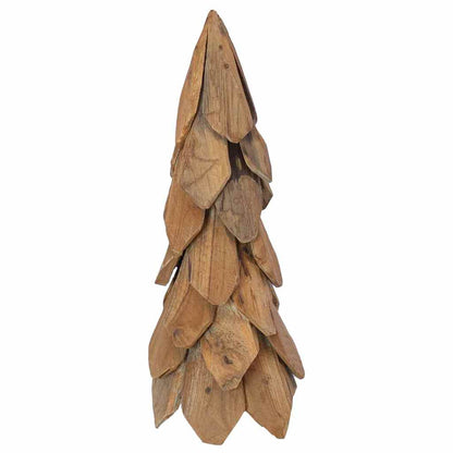 Christmas Tree with Stand Brown 50 cm Solid teak wood
