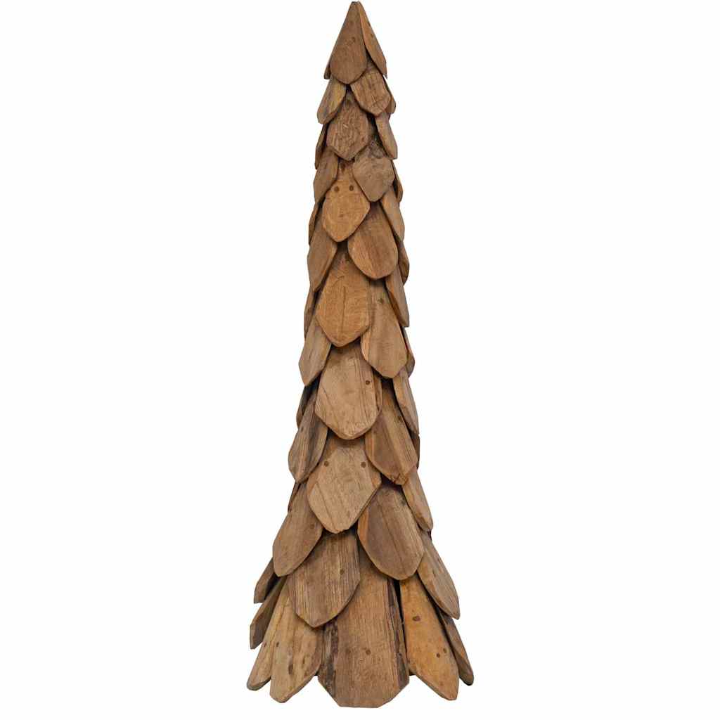 Christmas Tree with Stand Brown 110 cm Solid teak wood