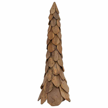 Christmas Tree with Stand Brown 110 cm Solid teak wood
