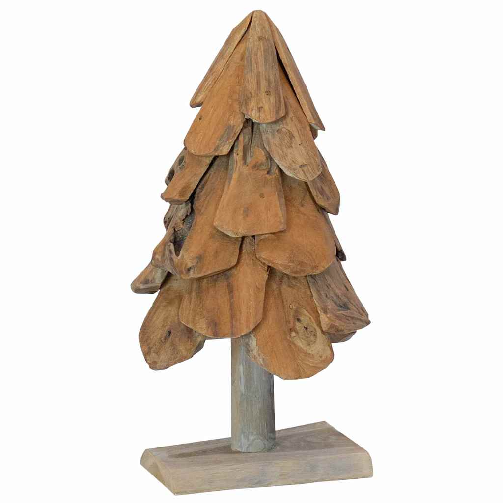 Christmas Tree with Stand Brown 60 cm Solid teak wood