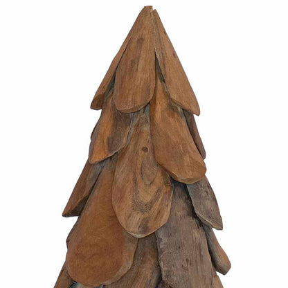 Christmas Tree with Stand Brown 90 cm Solid teak wood