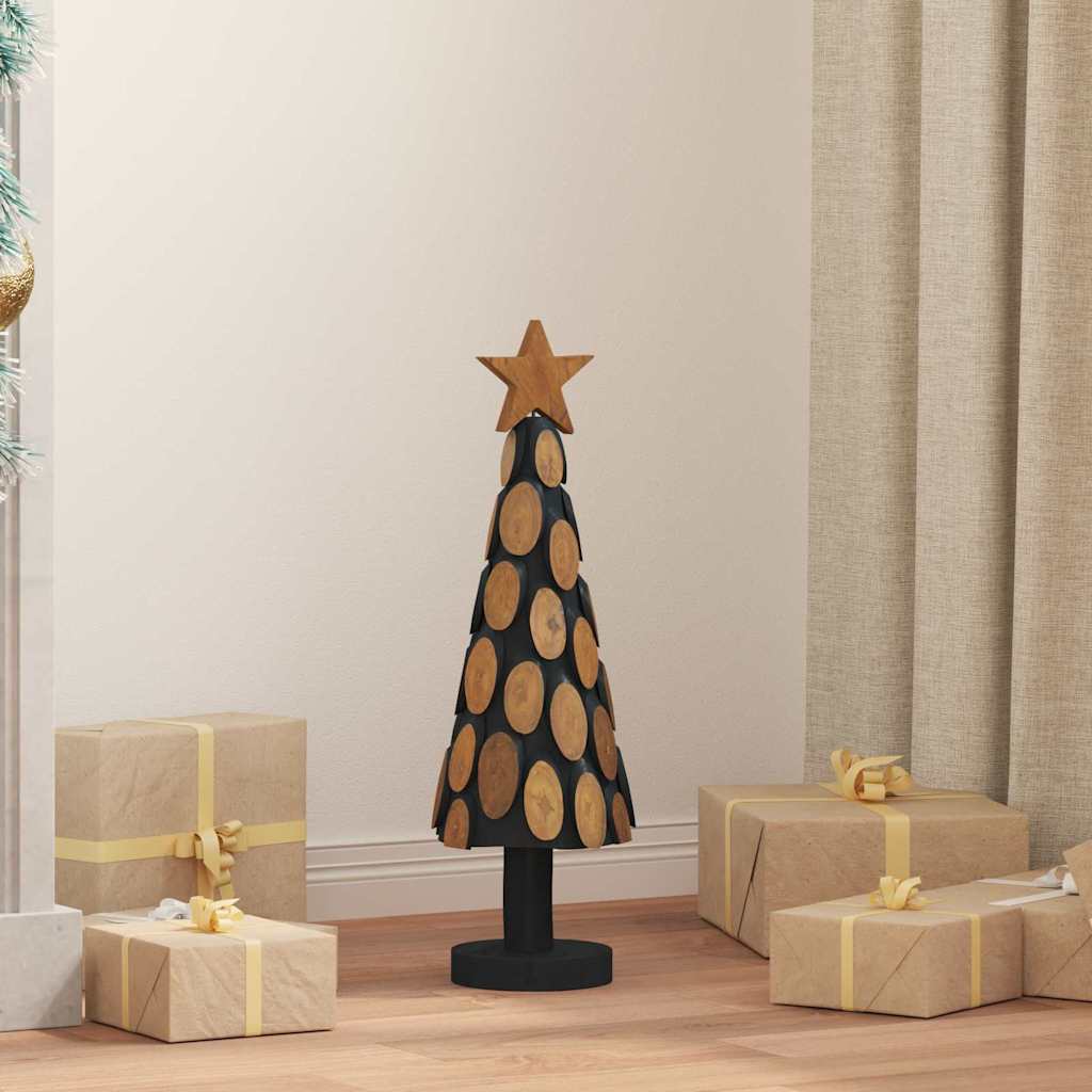 Christmas Tree with Stand Brown 60 cm Solid teak wood