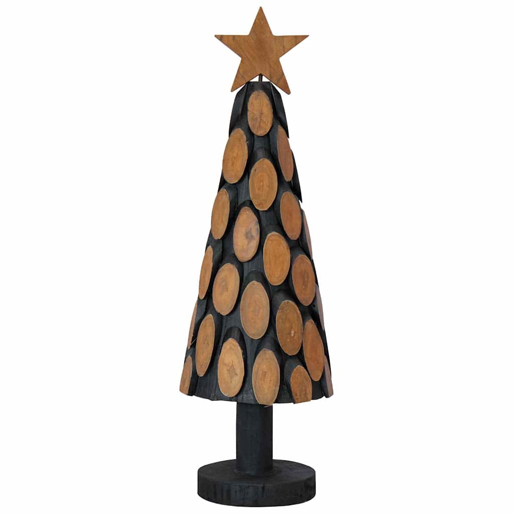 Christmas Tree with Stand Brown 60 cm Solid teak wood