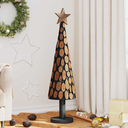 Christmas Tree with Stand Brown 120 cm Solid teak wood