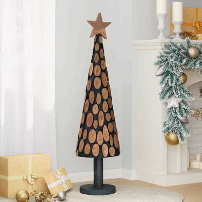 Christmas Tree with Stand Brown 120 cm Solid teak wood