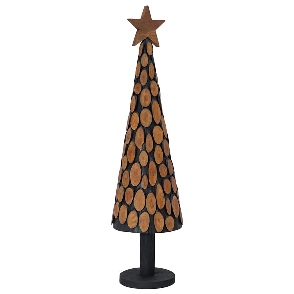 Christmas Tree with Stand Brown 120 cm Solid teak wood