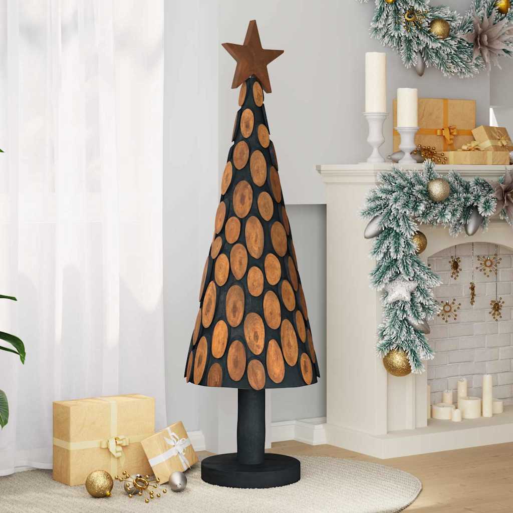 Christmas Tree with Stand Brown 150 cm Solid teak wood