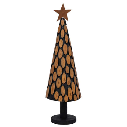 Christmas Tree with Stand Brown 150 cm Solid teak wood