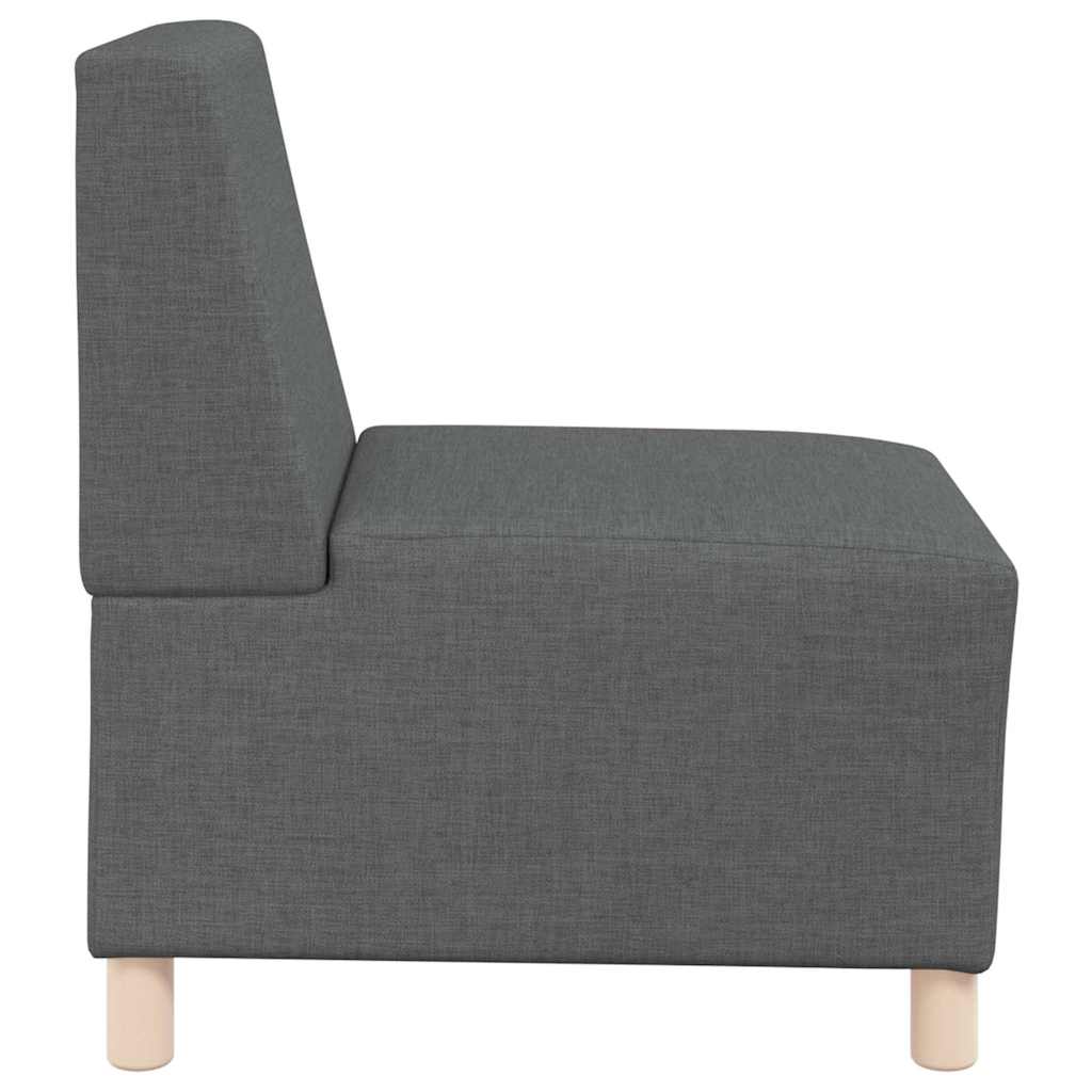 Modular Sofa Unit Armless 2 pcs Dark Grey 55 x 74 x 82 cm
