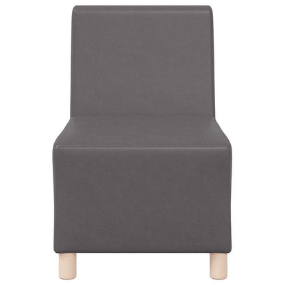 Modular Sofa Unit Armless 2 pcs Grey 55 x 74 x 82 cm