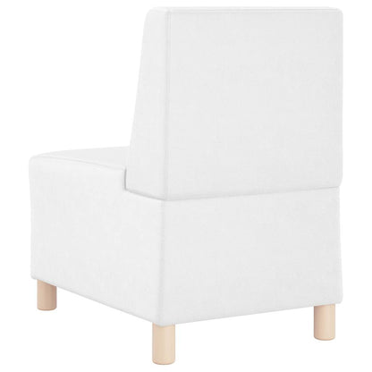 Modular Sofa Unit Armless 2 pcs White 55 x 74 x 82 cm