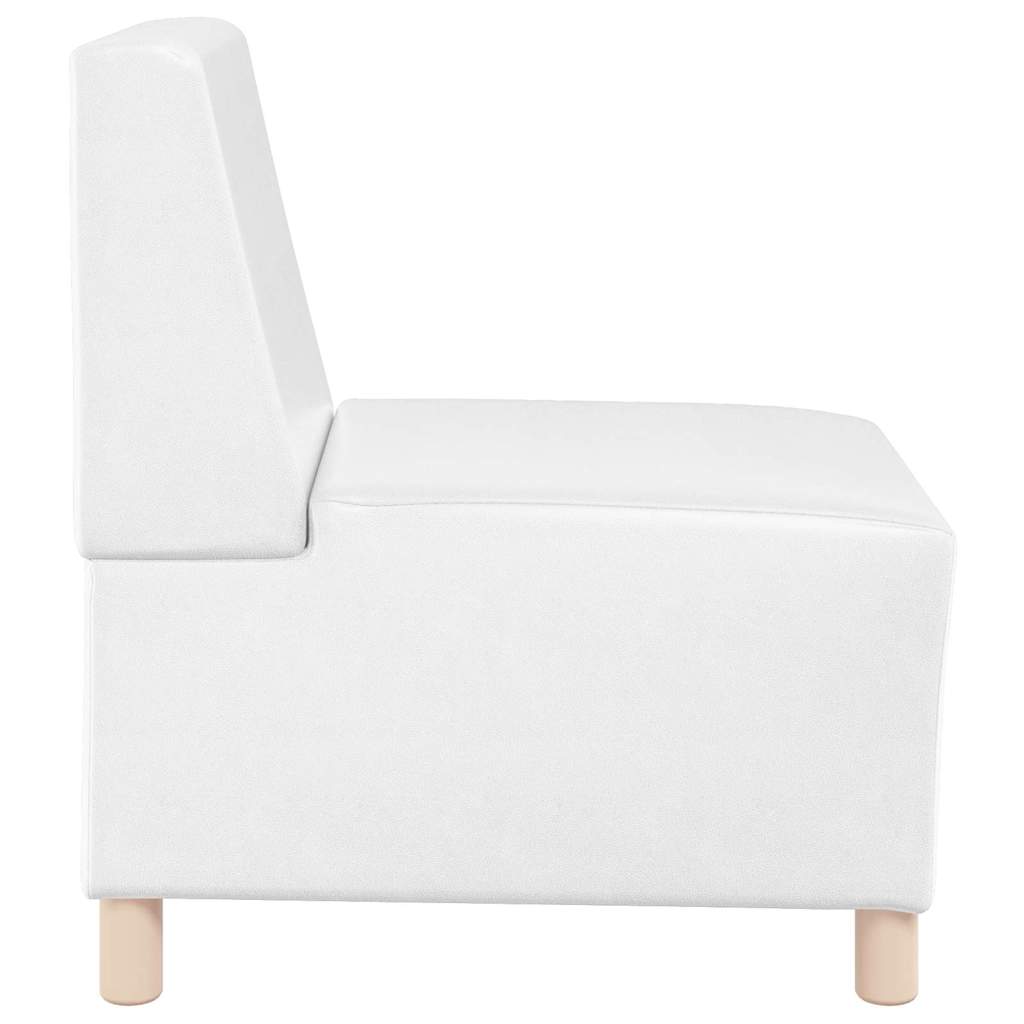 Modular Sofa Unit Armless 2 pcs White 55 x 74 x 82 cm
