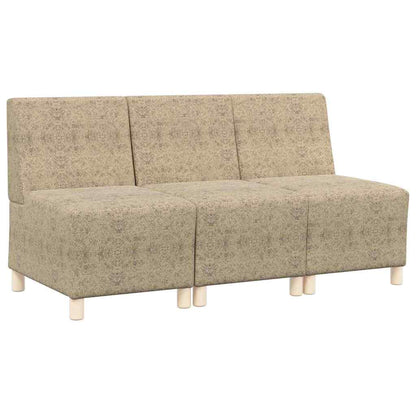 Modular Sofa Unit Armless 3 pcs Light Grey 55 x 74 x 82 cm