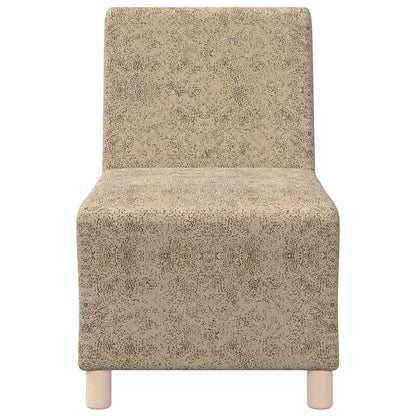 Modular Sofa Unit Armless 3 pcs Light Grey 55 x 74 x 82 cm