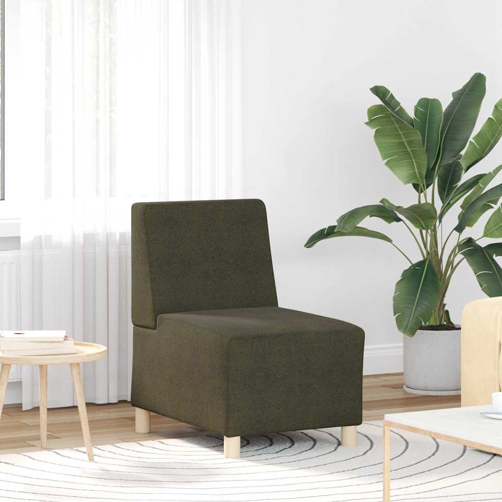 Modular Sofa Unit Armless 3 pcs Green 55 x 74 x 82 cm