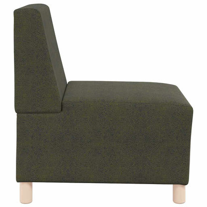 Modular Sofa Unit Armless 3 pcs Green 55 x 74 x 82 cm
