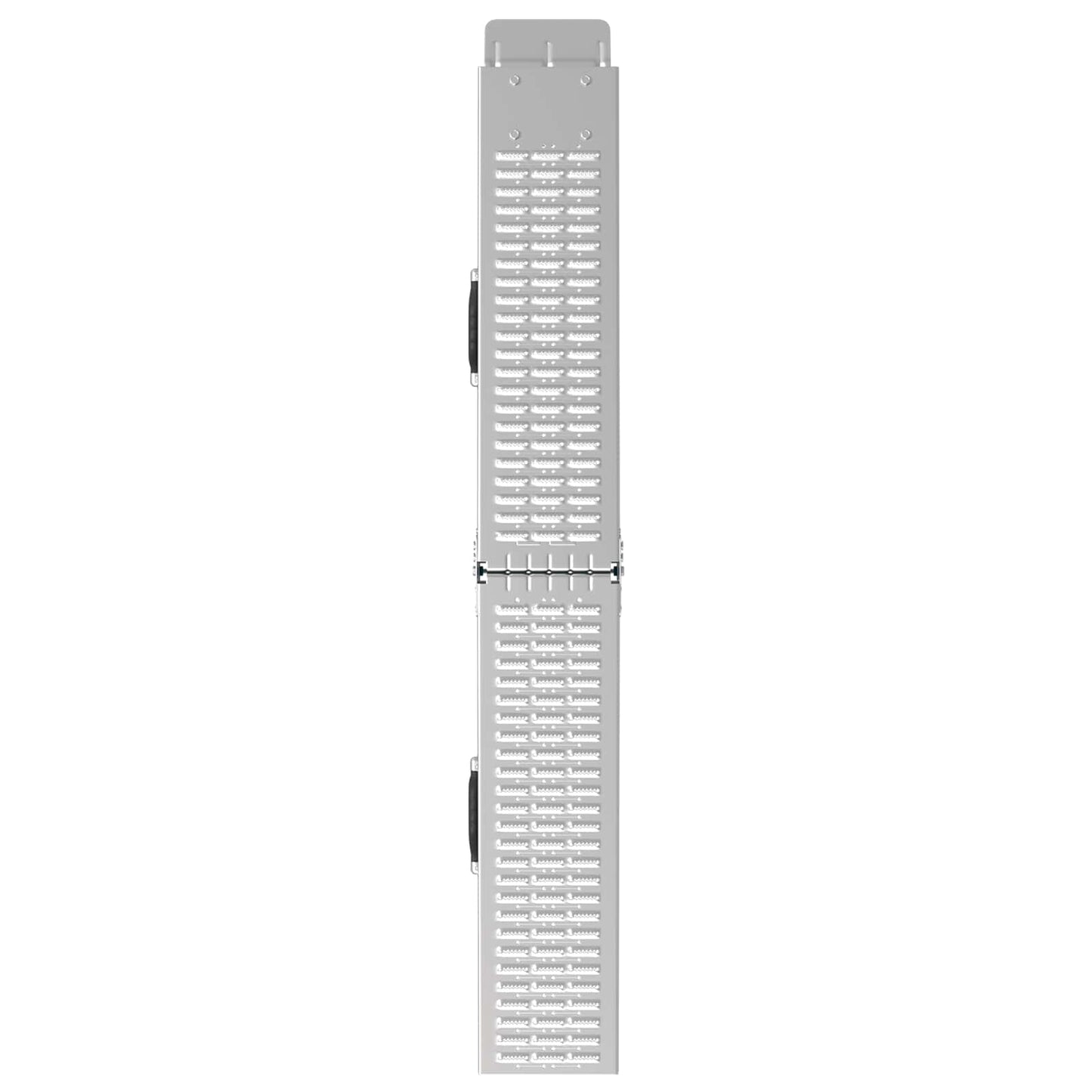 Foldable Ramp 200kg per ramp 2 pcs Silver 166 x 23 x 4.5 cm